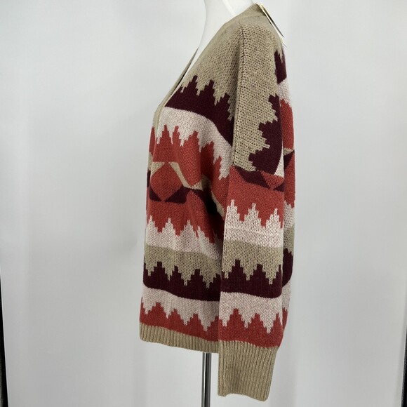 Women's Plus Size 2x Cardigan Sweater C&C California Aztec - Picture 3 of 12